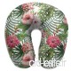 Travel Pillow Topical Hawaii Hibiscus Flowers Floral Memory Foam U Neck Pillow for Lightweight Support in Airplane Car Train Bus - B07VD5FHFP